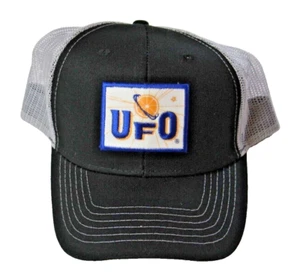 Sombrero ajustable UFO White Ale Harpoon Cervecería Cerveza Logo Negro Camionero Snapback - Imagen 1 de 7