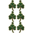  3 Pairs Shamrock Ear Pendant Green Leaves Decor Vintage Gifts Miss Earring