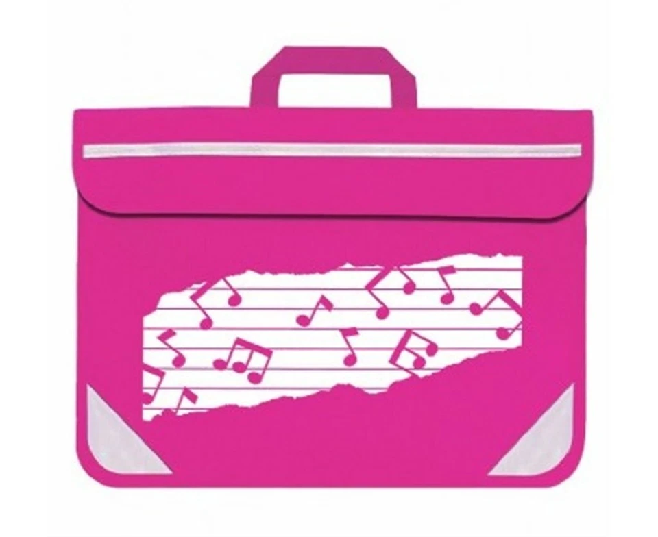 Mapac Pink Duo School Homework Music Bag / Case with Music Note Design - Image 1 of 1