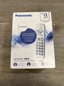 New Panasonic KX-TGDA50W1 Cordless White Handset - Picture 1 of 5
