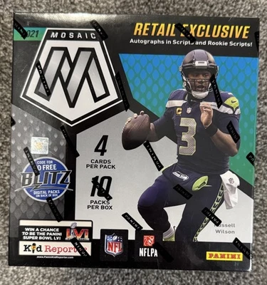 2021 Panini Mosaic NFL Football Factory Sealed Mega Box Free Shipping - Image 1 of 4