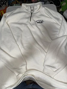 Suéter Pullover Vintage Logo Walt Disney World Crema Hecho en EE. UU. 3x Epcot MK - Imagen 1 de 5
