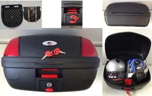 Topbox Two Helmet Quick Release-Universal-56L Motorcycle-Motorbike Luggage-Case - Picture 1 of 13