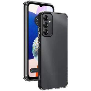Custodia Ibrida (PC + TPU) Trasparente Per Samsung Galaxy A14 4G / 5G - Foto 1 di 3
