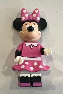 2016 Lego Disney Minnie Mouse Series 1 Minifigure Pink Polka Dot Dress Bow - Picture 1 of 11