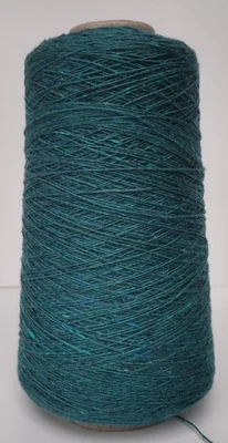 2ply Soft Donegal Tweed Knitting Wool Cone  Blue - 200g             2811-A - Image 1 of 4
