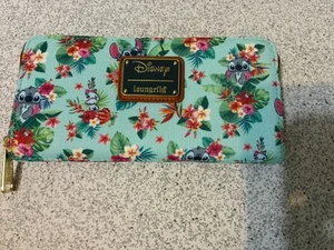 Disney Loungefly Lilo & Stitch Tropical Floral Geldbörse Brandneu - Bild 1 von 4