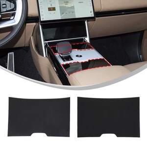 Car Center Console Cup Holder Trim Matt Black Cover For Range Rover Vogue 2023+ - Picture 1 of 9