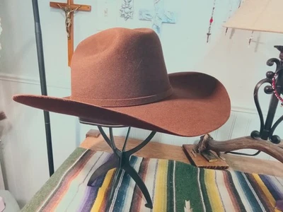 Cowboy Hat..Vintage STETSON 6 XXXXXX Sz 7 3/8 rare Beauty... Stetson brown - Image 1 of 4