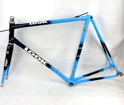 LOOK KG271 CUADRO BICICLETA CARRETERA Auriculares Carbono Incluidos 58cm Azul 2000 Foto 1 de 4