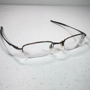 Oakley Jackknife 2.0 Eyeglasses Toast Brown Half Rim Frames 49-20 138 Unisex - Picture 1 of 9