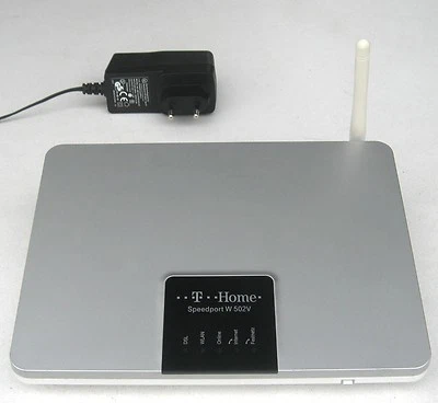 Telekom Speedport W 502V ▪ WLAN / VoIP-DSL-Router, ADSL2+, DPBO, T-Home - Bild 1 von 2