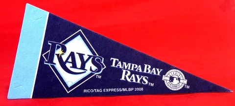 Tampa Bay Rays MLB Baseball Souvenir 2008 Rico Pennant 9" Cover