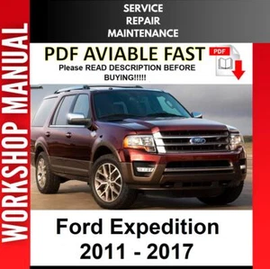 FORD EXPEDITION 2011 2012 2013 2014 2015 2016 SERVICE REPAIR WORKSHOP MANUAL - Picture 1 of 1