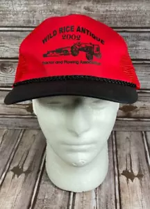 Vintage Wild Rice Antique 2002 North Dakota Snapback Trucker Cap Mütze Herren Einheitsgröße neu ohne Etikett - Bild 1 von 7