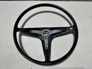 1970-1972 AUDI 100LS Black Steering Wheel OEM Genuine - Imagen 1 de 11