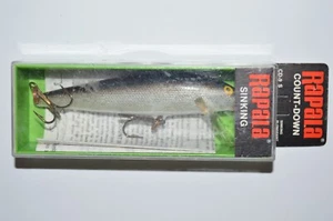ältere Rapala CD-9 S Silver Sinking Minnow Countdown 3 1/2" Finnland Wobbler - Bild 1 von 5