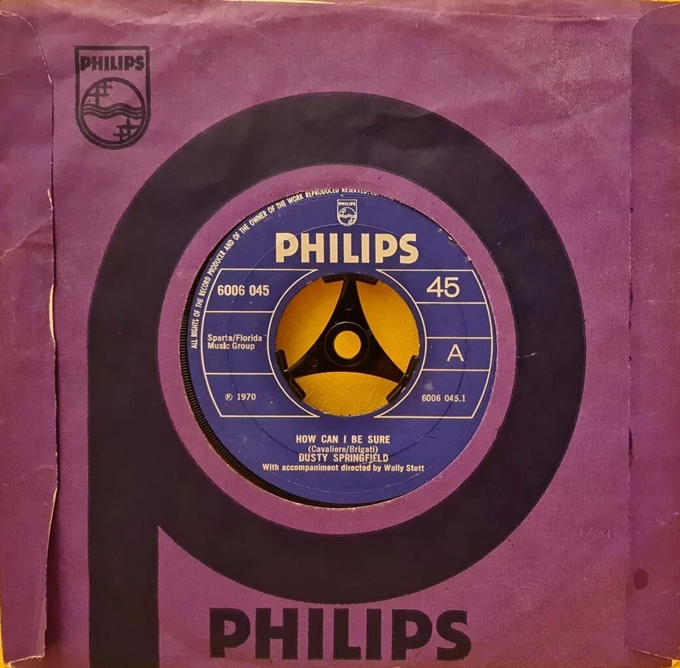 Dusty Springfield How Can I Be Sure 7" UK 1970 Philips NM - Image 1 of 1