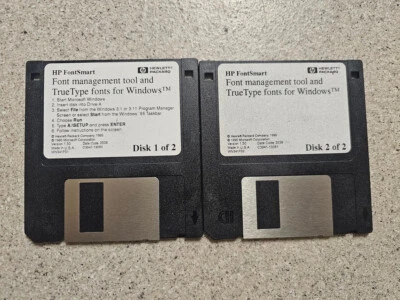 HP FONTSMART FOR WINDOWS 3.1 DISKETTE VERSION. - Image 1 of 4