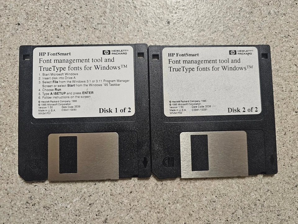 HP FONTSMART FOR WINDOWS 3.1 DISKETTE VERSION. - Image 1 of 4