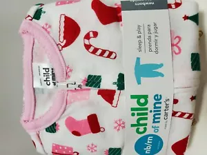 Carter's Christmas Girls Child of Mine Sleep and Play Sleeper (NB/RN) - Foto 1 di 2