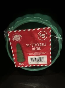 3 Piece 24" STACKABLE Christmas Tree durable plastic DIY viral In/Outdoor - Picture 1 of 2