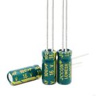High Frequency Low Esr Radial Electrolytic Capacitor / Various Value And Voltage