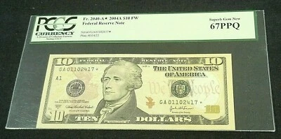 2004-A $10 STAR FRN PCGS 67 PPQ. REDUCED 2/25/25 (386) - Image 1 of 2