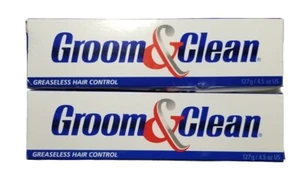 Groom & Clean Hair Control Cream 4.5 Oz (Pack of 2) - Men's Hair Styling Cream f - Picture 1 of 1