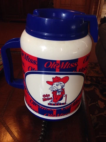 Vintage Ole Miss Rebels Col. Reb Plastic Pitcher Cover