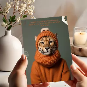 Tarjeta de cumpleaños divertida personalizada para mujer, hija, hermana, esposa, para ella, niña - Imagen 1 de 7