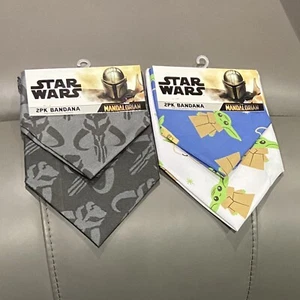 Star Wars The Mandalorian The Child Baby Yoda Grogu Bandanas 2 Packs New x2 - Picture 1 of 4