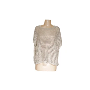Max Studio Beige Acrylic Linen Knit Blouse M - Picture 1 of 4