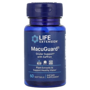 Life Extension, MacuGuard, soporte ocular con azafrán, 60 cápsulas blandas - Imagen 1 de 2