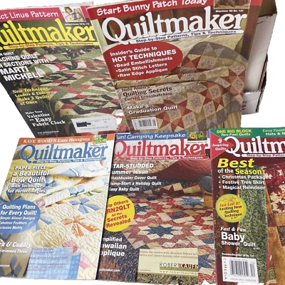 Quiltmaker Magazine Lot of 5 2008 Step by Step Patterns Star Studded - Image 1 of 4
