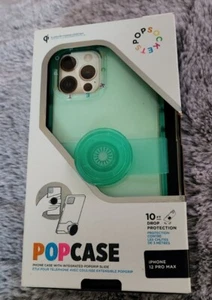 NEW! PopSockets POP CASE fits iPhone 12 Pro Max POPCASE Teal Spearmint - Picture 1 of 4