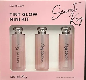 Secret Key Sweet Glam Tint Glow Mini Kit 3pz Rosa Bambino, Rosso Puro, Vaniglia Pesca - Foto 1 di 2