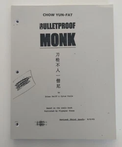 2001 Revised Chow Yun-Fat  Bulletproof Monk Script - Picture 1 of 3