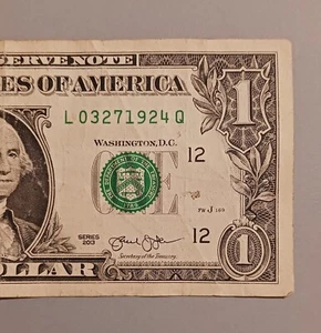 March 27 1924 (03271924) Birthday Date One Dollar Bill Note Series 2013 - Bild 1 von 3