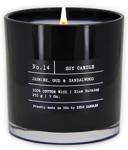 Lulu Candles Jasmine Oud & Sandalwood Luxury Scented Soy