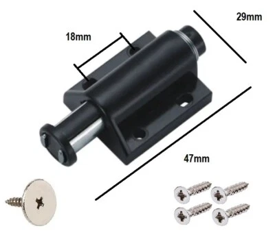 Magnetic Pressure Catch Push To Open Latch Kitchen Cupboard Drawer Cabinet Door - Image 1 of 4