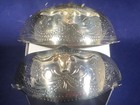 New Western Cowboy Boot Tip Rand Rounded Toe Silver With Gold Longhorn - Pair