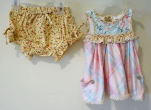 NWT Cheeky Plum Bloomer Shorts Outfit Girl's Size 6-12 Months - Picture 1 of 2