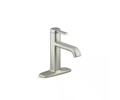 KOHLER Ashan Single Hole Single-Handle Bathroom Faucet in Vibrant Brushed Nickel - Image 1 of 3