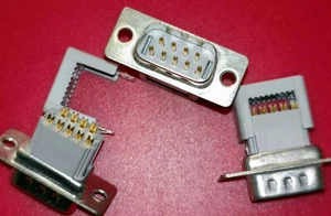Sub-D 9pol. Stecker (male) mit Zugentlastung Schneid/Klemmtechnik IDC - Bild 1 von 2