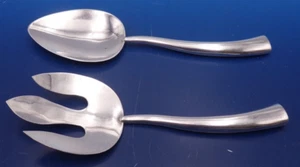 Vintage mexikanisches Sterlingsilber 2-teiliges Salat-Servier-Set modernistisch von Sanborns - Bild 1 von 4