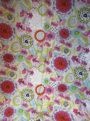 Tela de algodón de franela floral diseño hermano hermana 2014 SBTYX44"W NUEVO Foto 1 de 4