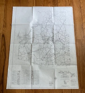 Mappa generale dell'autostrada 1977 della contea di Paulding, Georgia - Foto 1 di 9