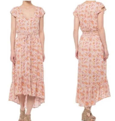 Vestido Campesino Floral Lucky Brand Felice Med Boho Cottagecore Femenino Romántico Foto 1 de 4