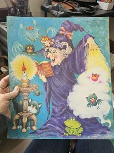 Vintage American Greetings HALLOWEEN Witch SPELLS DIE Cut Punch outs CL - Picture 1 of 1